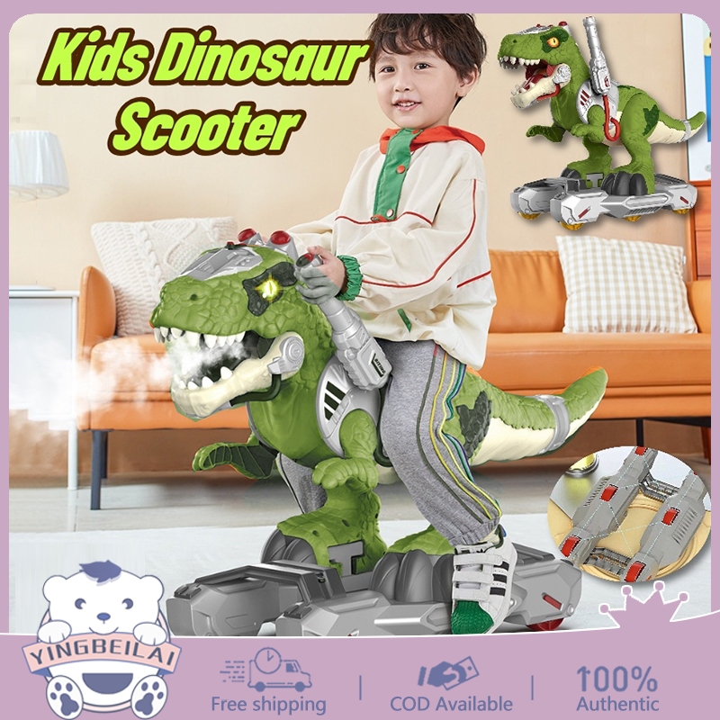 Dinosaur scooter puzzle children's toy inertial scooter model dinosaur ...