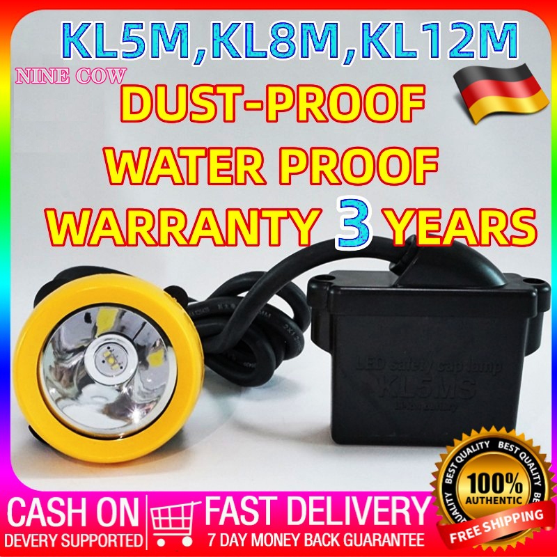 KL5M/KL8M Miner's Lamp Wisdom Flashlight Rechargeable Lithium Battery ...