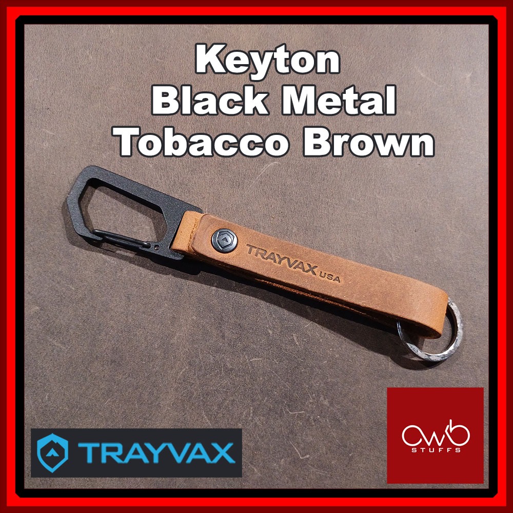 Trayvax Keyton Clip Carabiner - Brown Leather - Keychain | Shopee ...