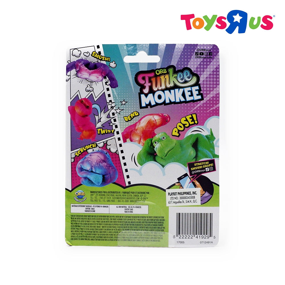 The Original Orb Funkee Monkee Mega Squishy Toys Go Bananas! - Orange ...