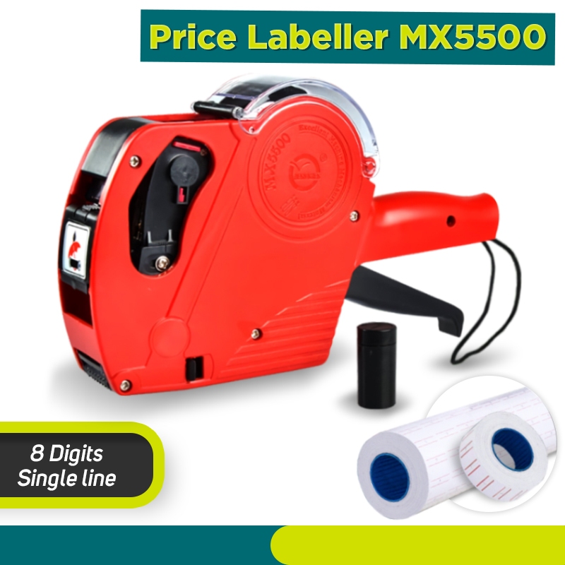 Price Tag Gun MX-5500 8-Digit Price Tagger Price Tag Labeller Price Tag ...