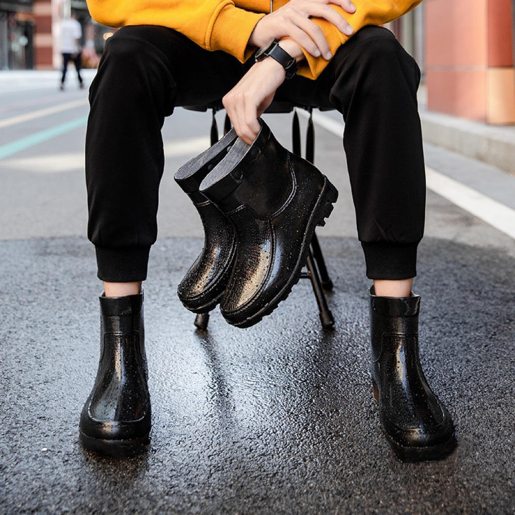 Ankle cut rain boots clearance