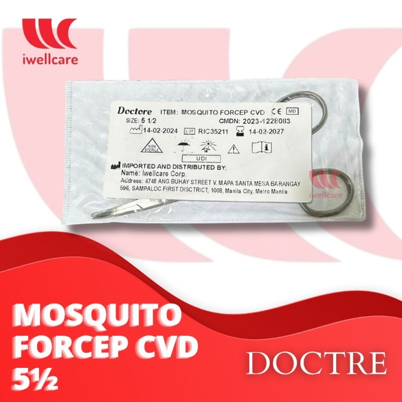 Mosquito Forcep Curved 5½", DOCTORE | Shopee Philippines