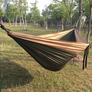 Hammock With Rope Camping Hiking Hammock Duyan Double Outdoor Foldable ...