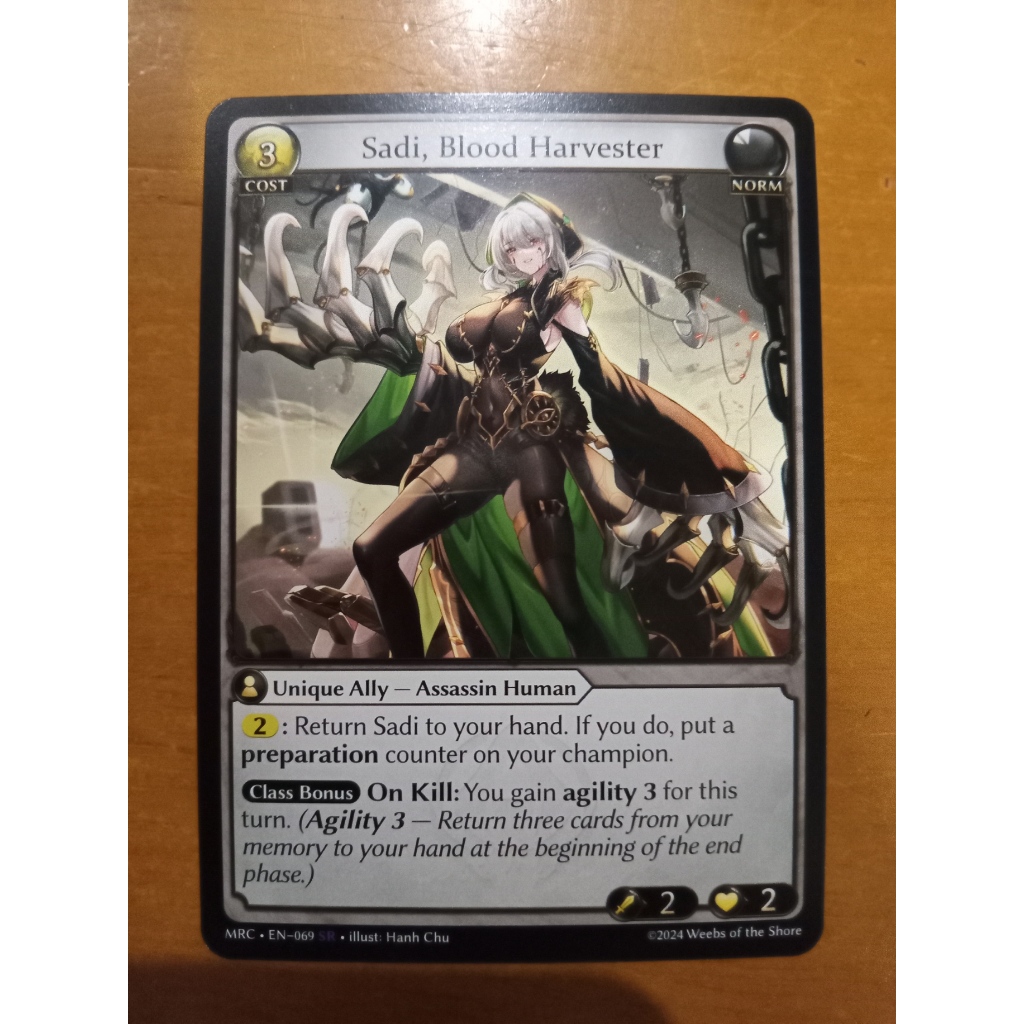 GA Sadi, Blood Harvester SR Mercurial Heart MRC Grand Archive