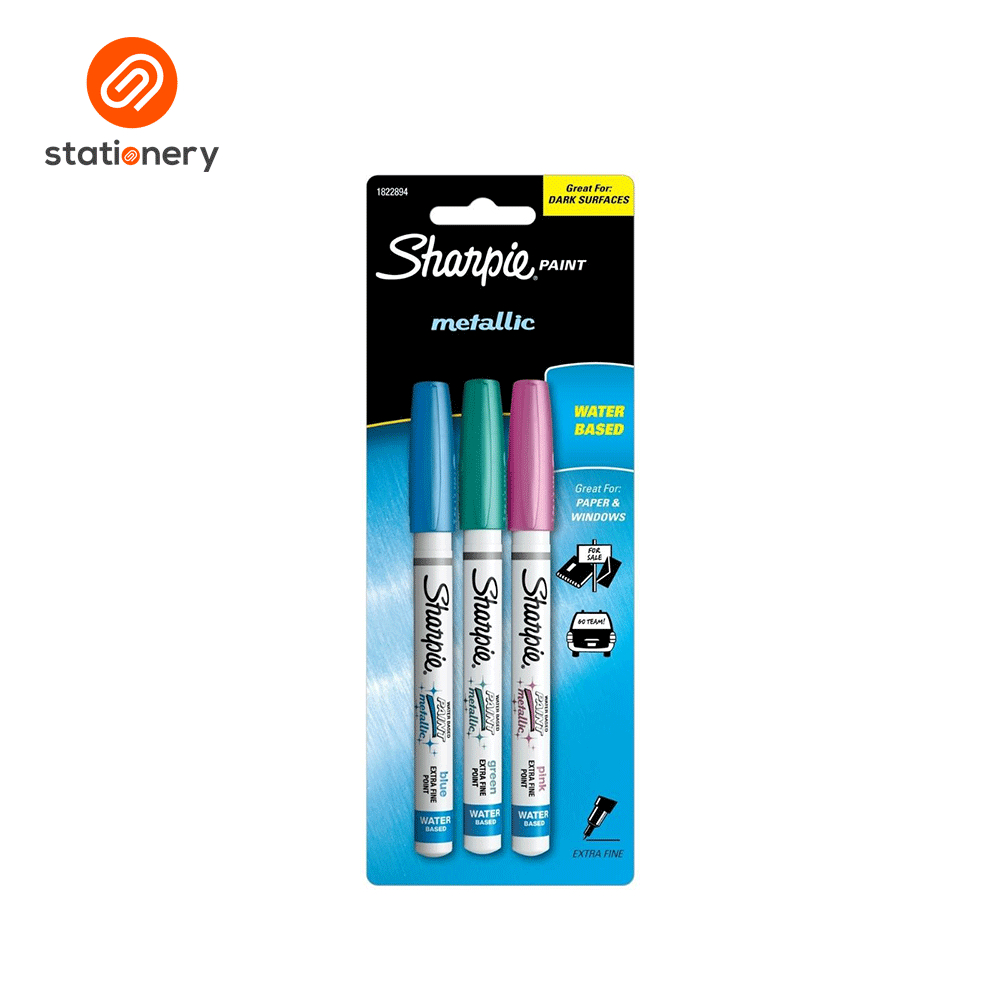 Sharpie Water-Based Paint Metallic Markers 3c Assorted | Shopee Philippines