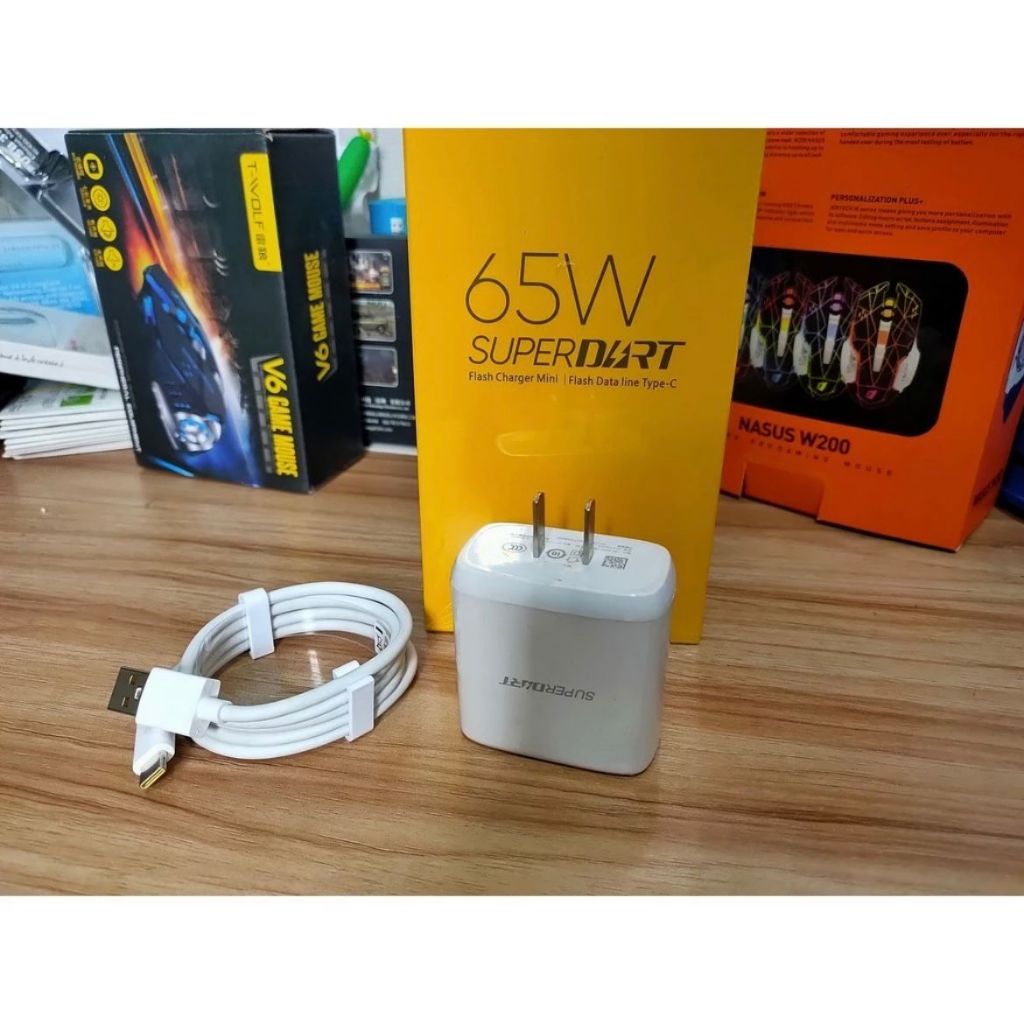 65W Charger Realme SuperDart VOOC 65w Fast Cgarger For Type C | Shopee ...