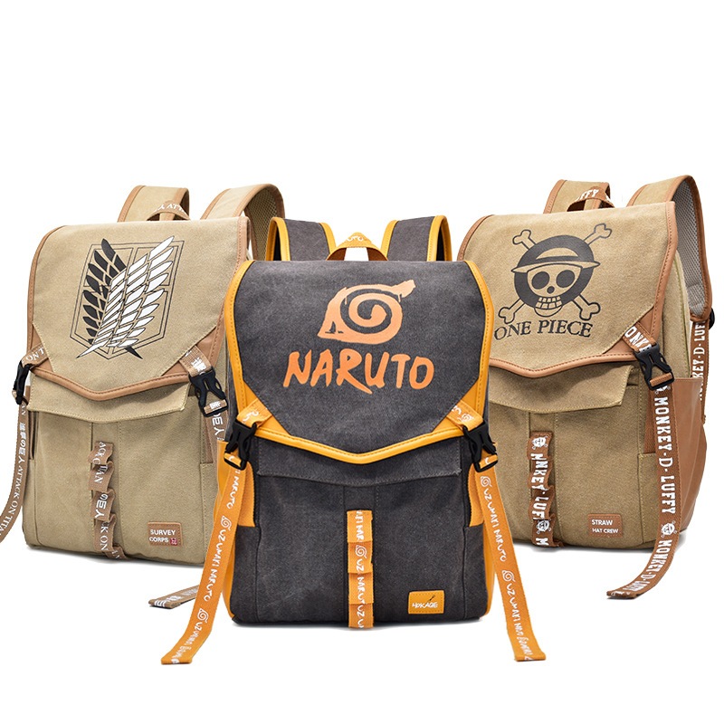 Anime Backpack One piece Fairy tail Attact on titan Tokyo ghoul NARUTO ...