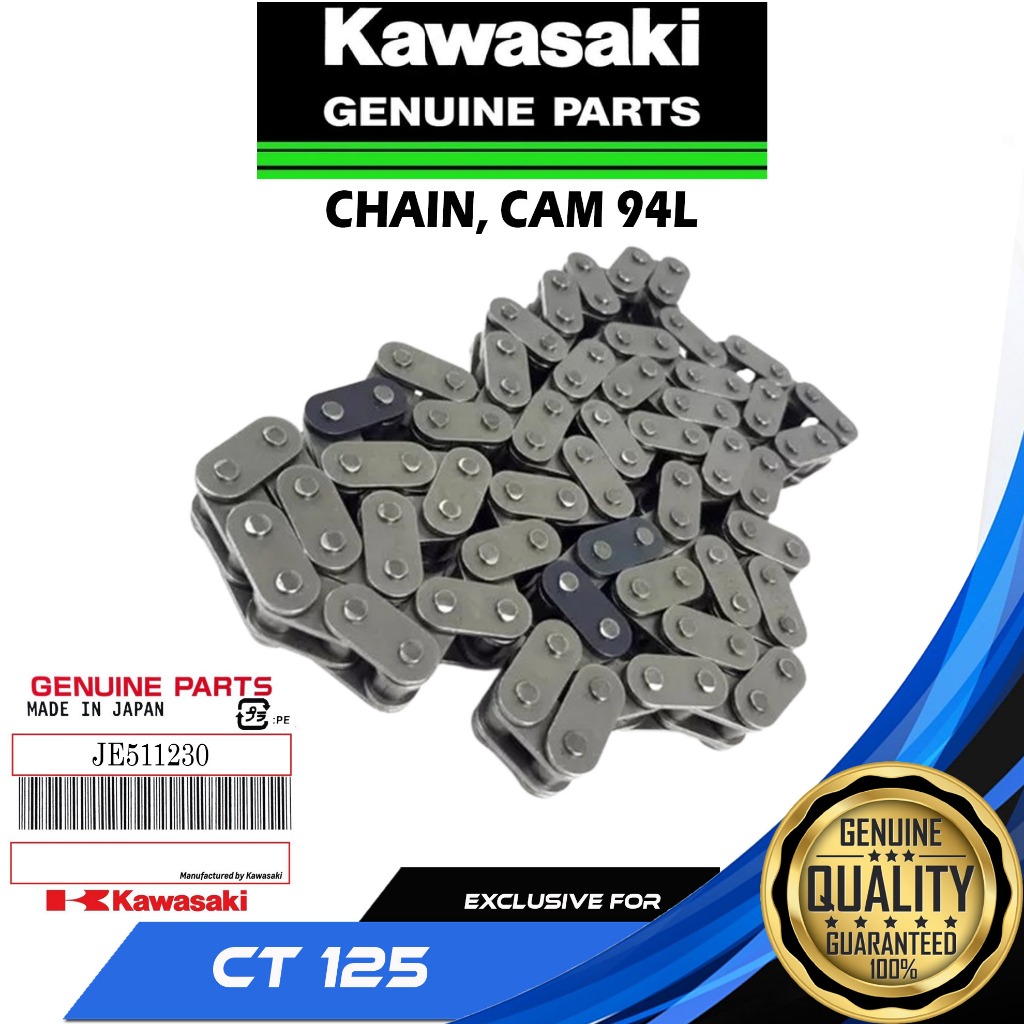 KAWASAKI GENUINE CAM CHAIN 94L FOR CT 125 ( JE511230 ) | Shopee Philippines