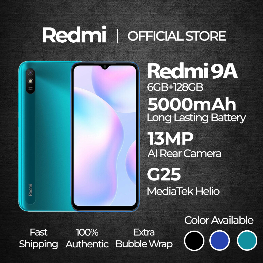 Redmi 9A 6GB RAM 128GB ROM 6.53 HD+ DotDrop Display 13MP AI Back Camera ...