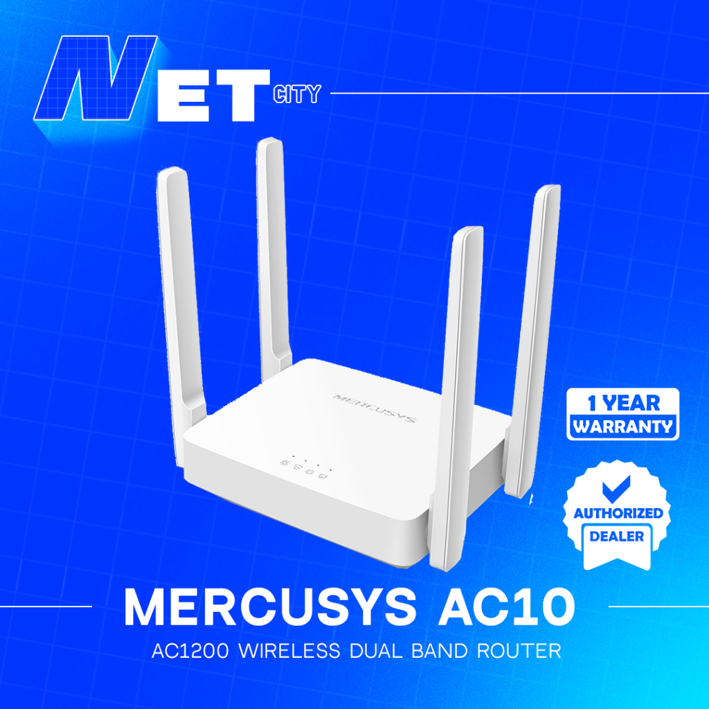Mercusys AC10 AC1200 Wireless Dual Band Router | Shopee Philippines