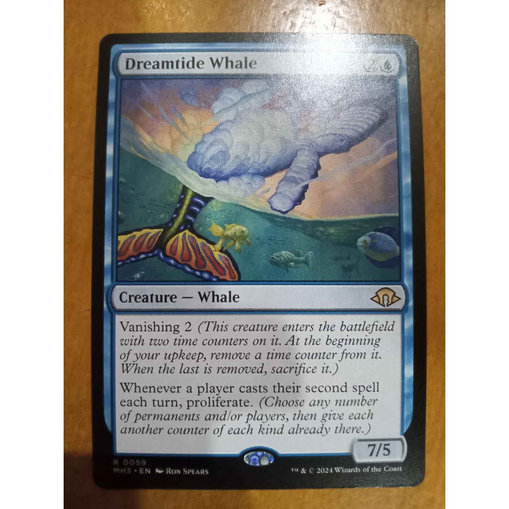 MTG Dreamtide Whale Rare Modern Horizons 3 MH3 Magic the Gathering ...