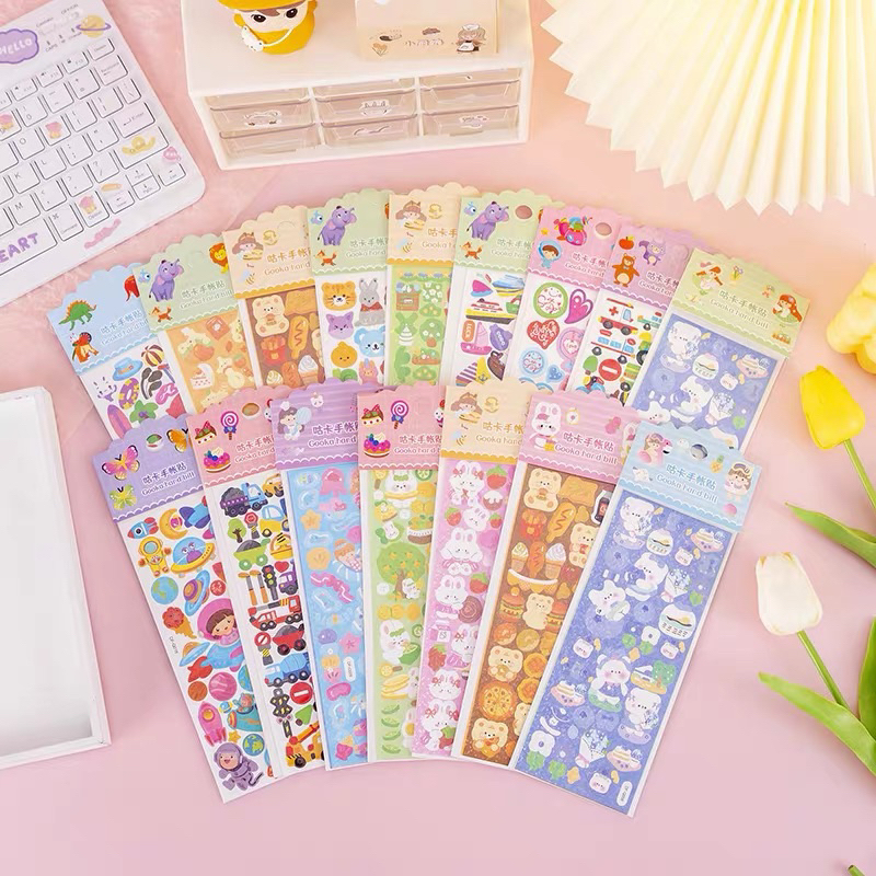KAP.CAT DF STICKER /GOOKA HAND BILL random 1pcs 7.5X22cm OFFICE/ SCHOOL ...