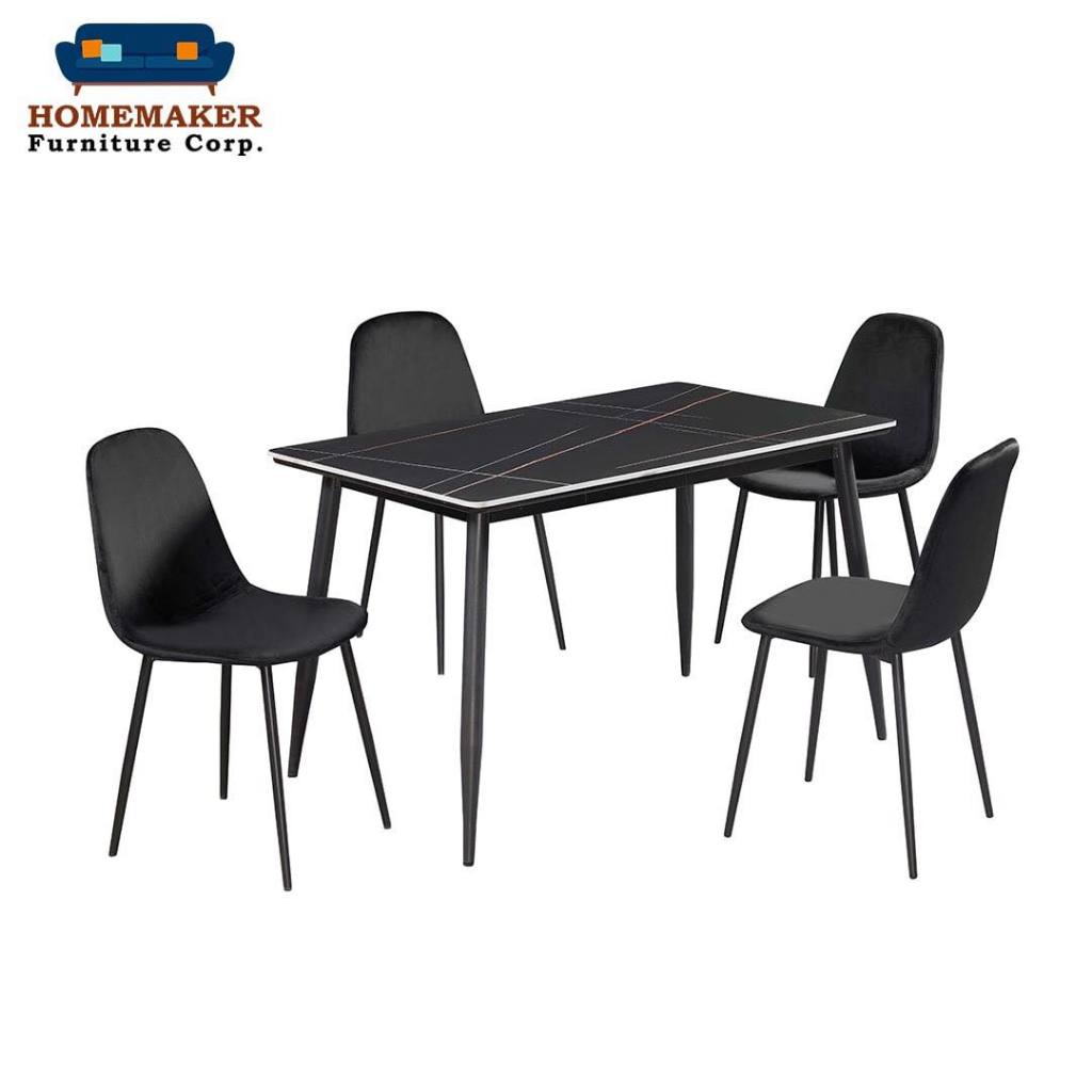 Homemaker Furniture Nora 1 + 4 Seater Dining Set | Shopee Philippines