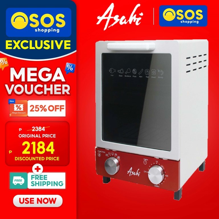 Asahi Original OT1211 Oven Toaster Toast Bake Roast Defrost Reheat