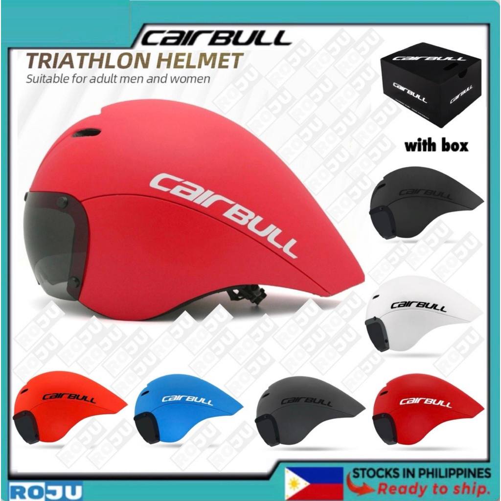 Original Cairbull VICTOR 2021 aerodynamic Time trial helmet with magnetic glass bike accessories TT Shopee Philippines