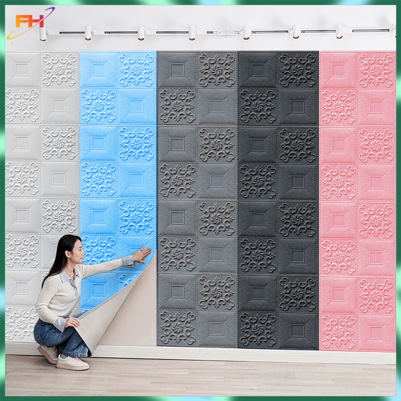 35*35cm 3D Ceiling Wallpaper Bricks Wall Sticker Foam Waterproof Wall ...