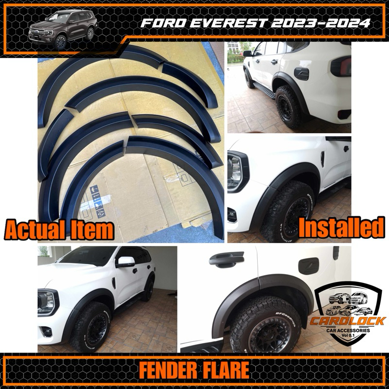 Ford Everest Trend Limited Sport Titanium 2023 2025 Slim Fender Flare