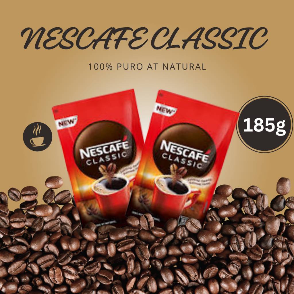 Nescafe Classic Instant Coffee 185g ( Makes 97cups) | Shopee Philippines