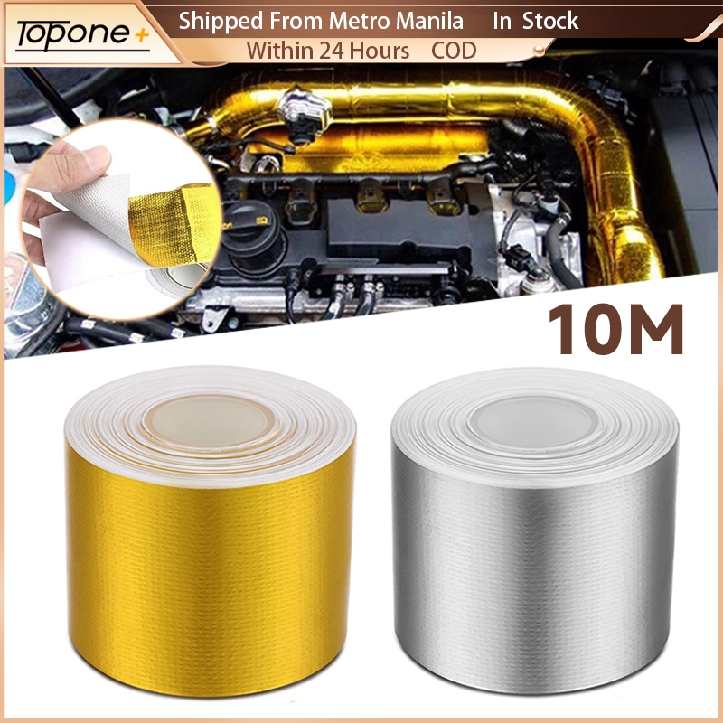 10M Car Motorcycle Thermal Exhaust Wrap Tape Heat Insulation Fiberglass ...