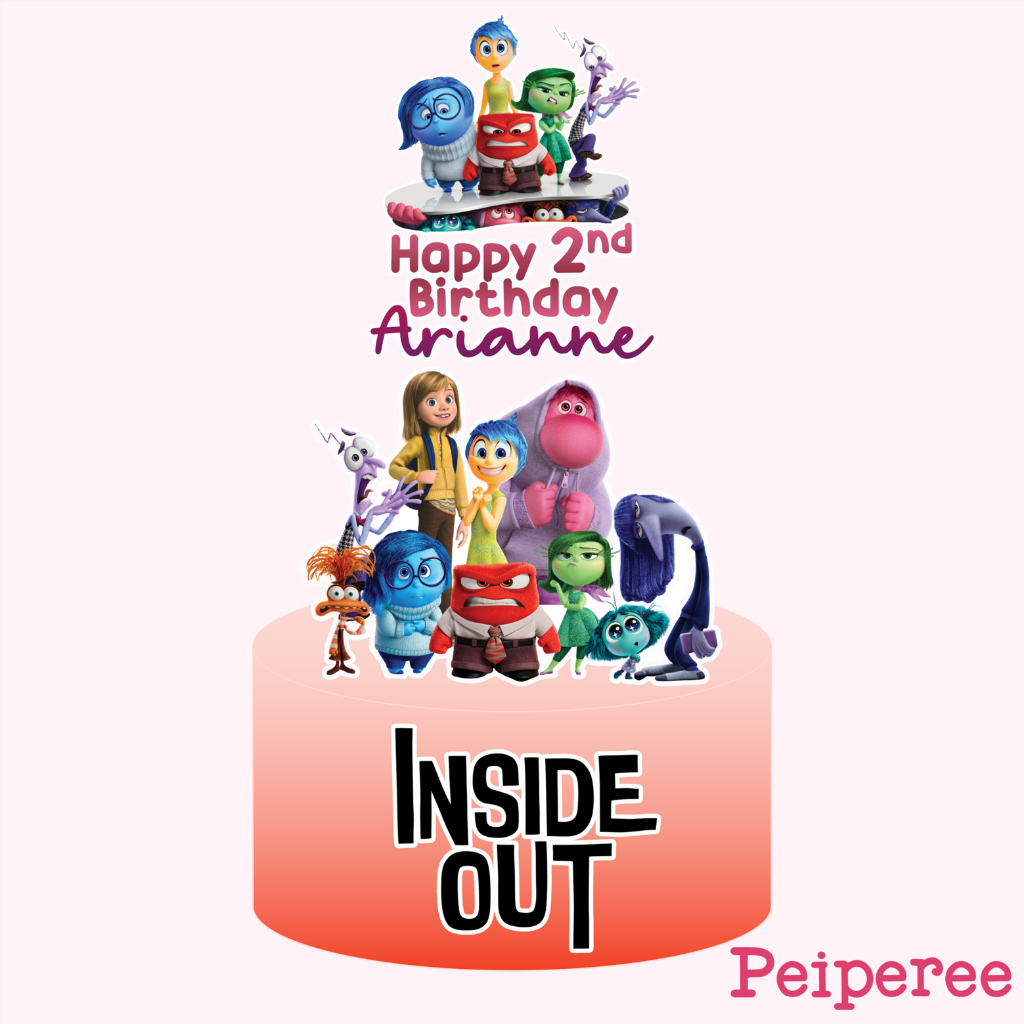 Inside Out Cake Topper, Customized Cake Topper | Shopee Philippines