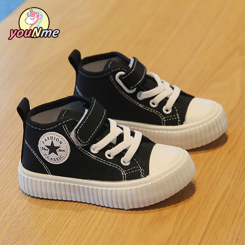 youNme Canvas Shoes For Baby Boys Korean Shoes Kids Boy High Cut Shoes ...