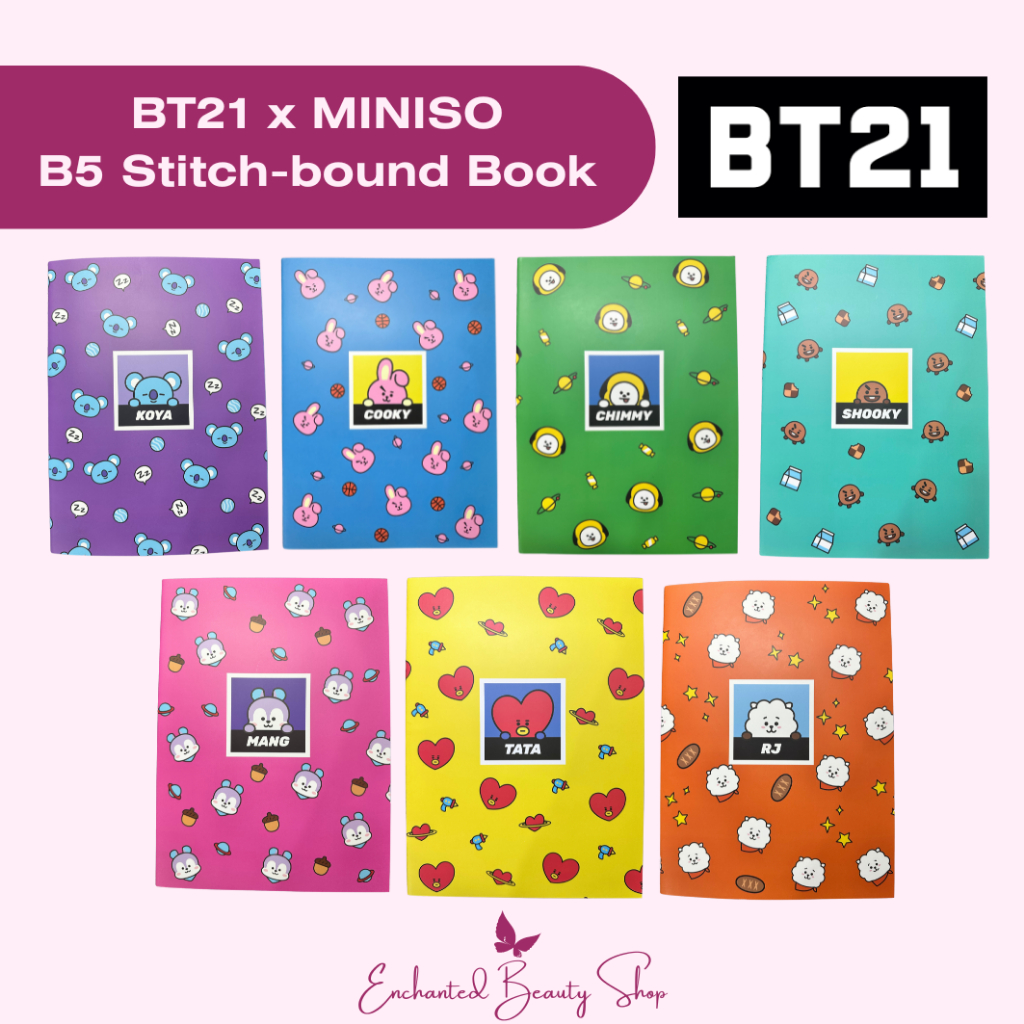 BT21 x MINISO B5 Stitch-bound Book 32 Sheets Notebook | Shopee Philippines