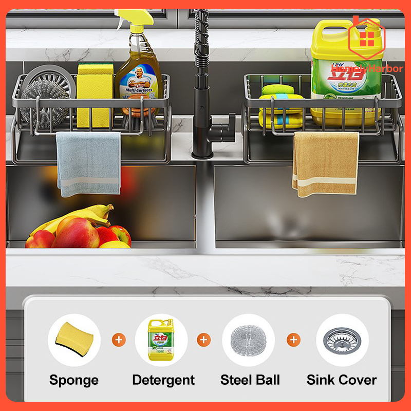 Sponge Organizer Sponge Rack With Drainer Sponge Holder Sponge Holder ...