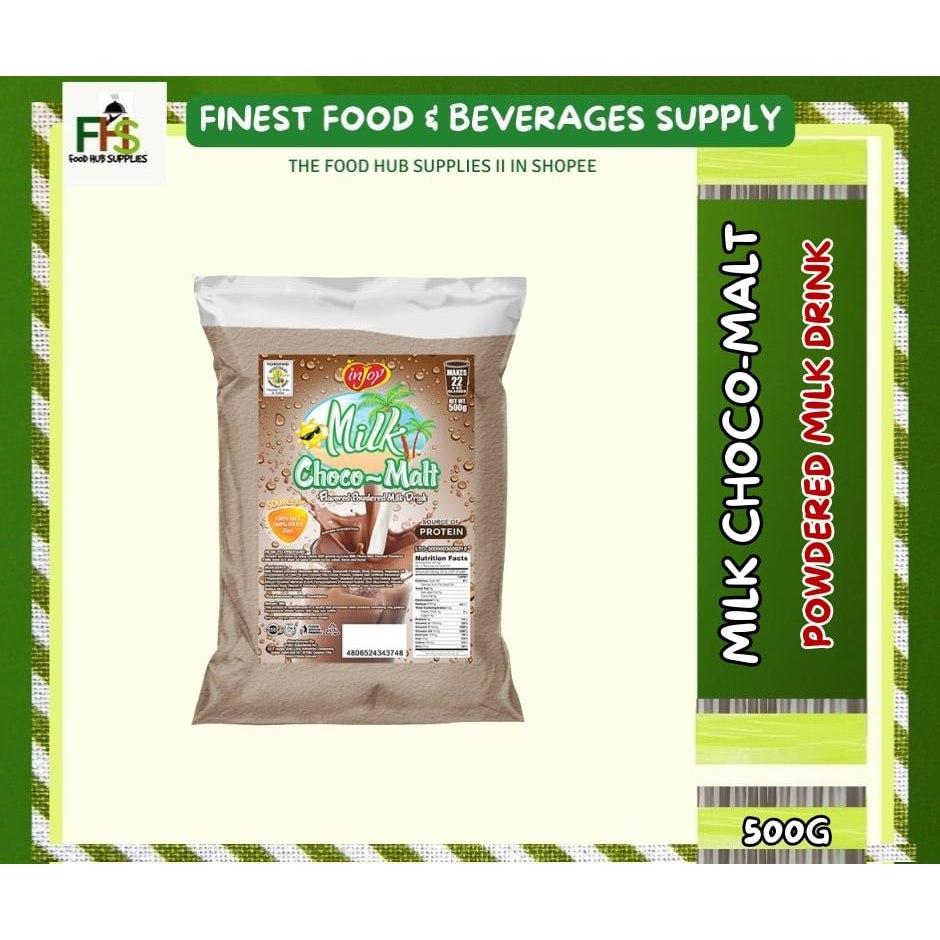 Injoy Milk Choco-Malt Powder 500G | Shopee Philippines
