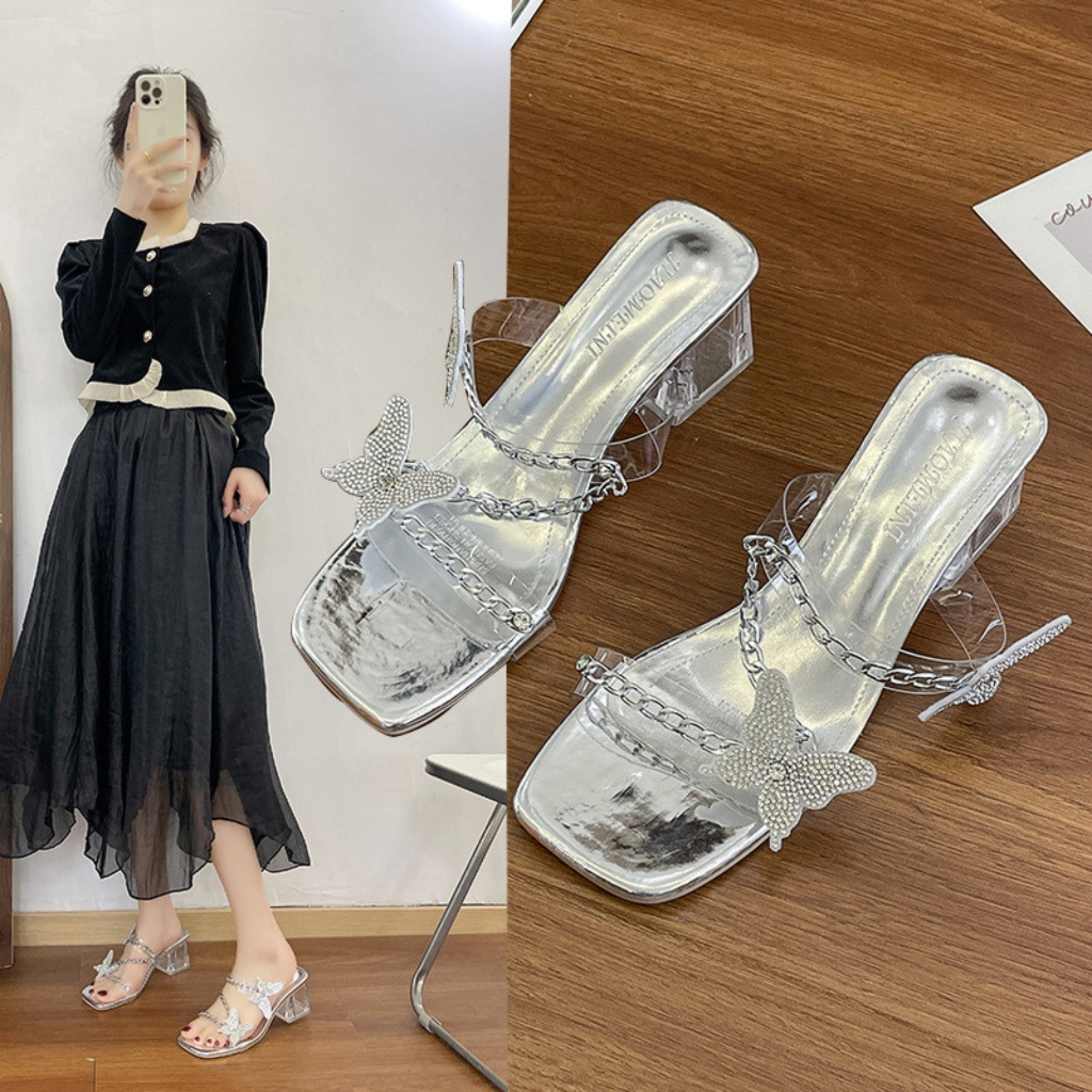 Transparent Fairy-Style Sandals