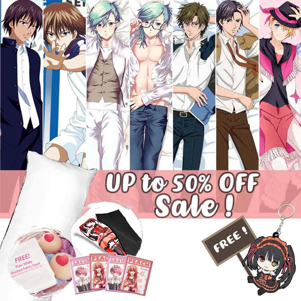 Hobbyexpress Pillow Case Body Pillow Anime Dakimakura Cover Two