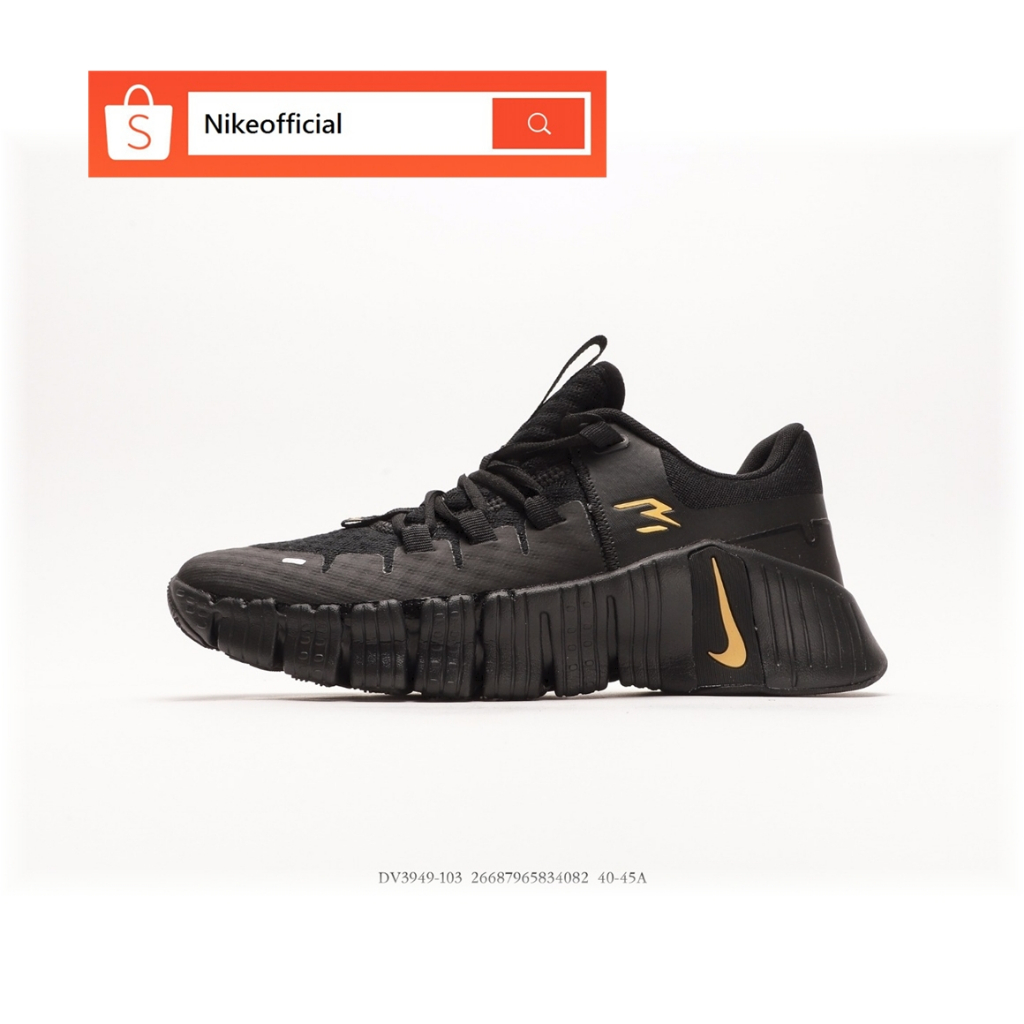 100% Original Nike Free Metcon 5 Barefoot 5th Generation Black Sports ...