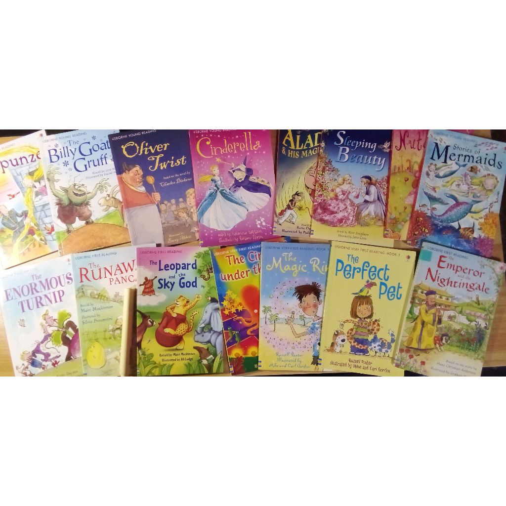  pre loved usborne young first very first reading books pb shopee