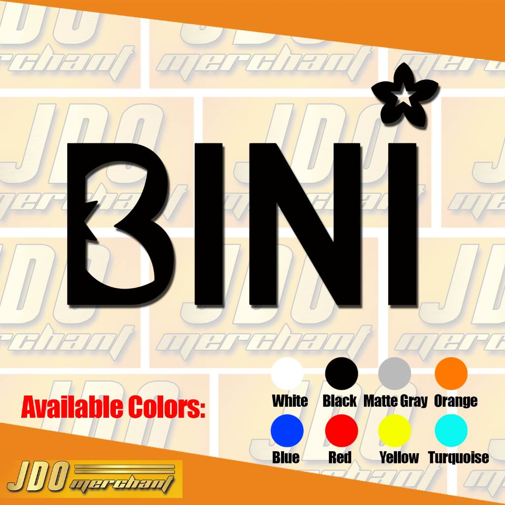 BINI Logo vinyl decals sticker | Shopee Philippines