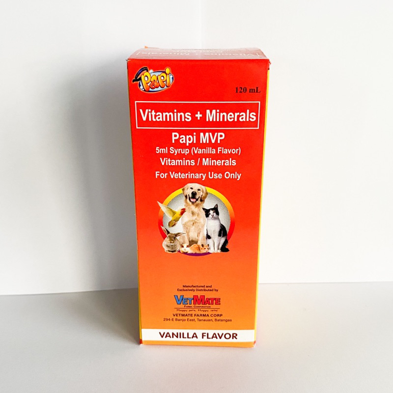 Papi MVP Multivitamins Syrup for Pets 120ml | Shopee Philippines
