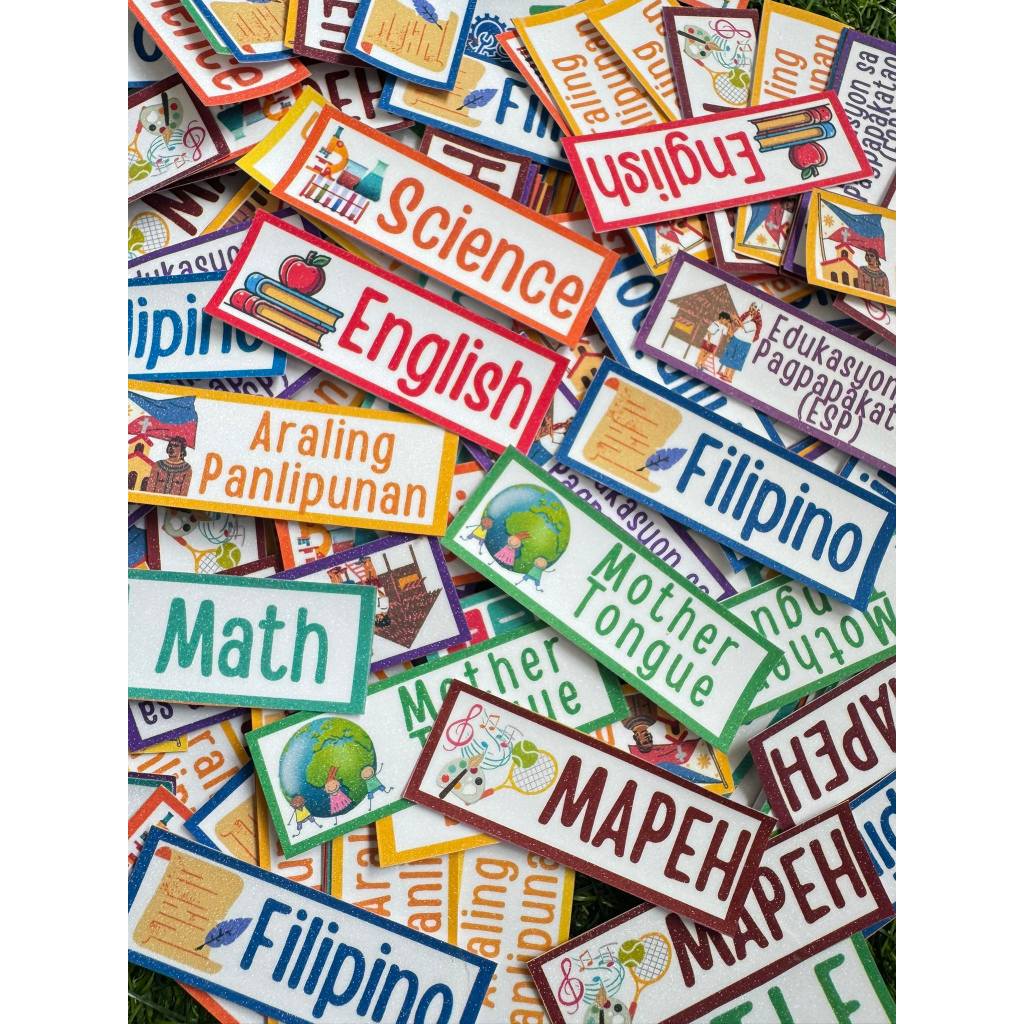 1pc Subject Sticker DepEd Matatag Curriculum Subjects Notebook Subject ...