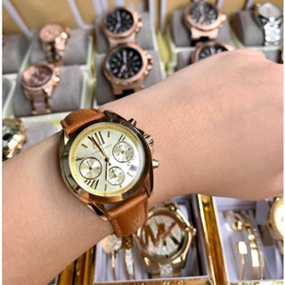 Us Grade Michael Kors Bradshaw Leather Watch Shopee Philippines