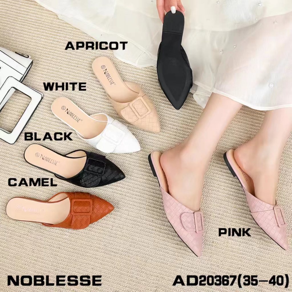 Korean Flat sandals for women half shoes pointed