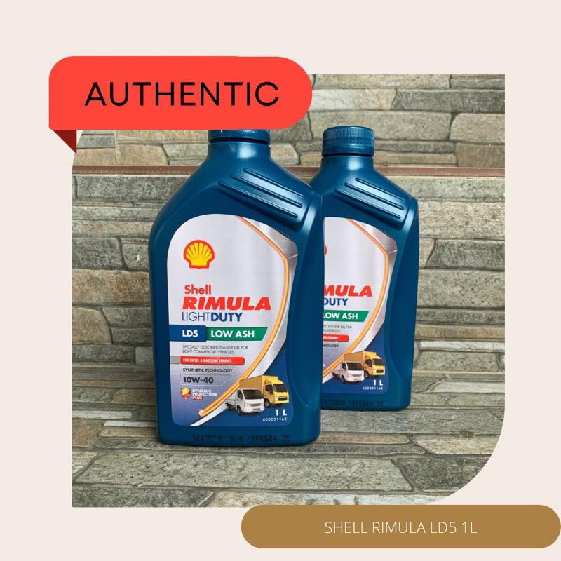 (100% Original) SHELL RIMULA LD5 10W-40 for Diesel & Gasoline Synthetic ...