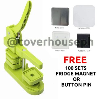 ONHAND 50mm SQUARE FRIDGE MAGNET MAKER PRESS MACHINE BUTTON PIN PRESS ...