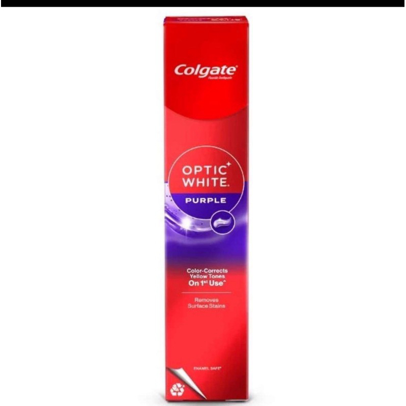 COLGATE Optic White Purple Toothpaste Whitening Toothpaste 40g | Shopee ...