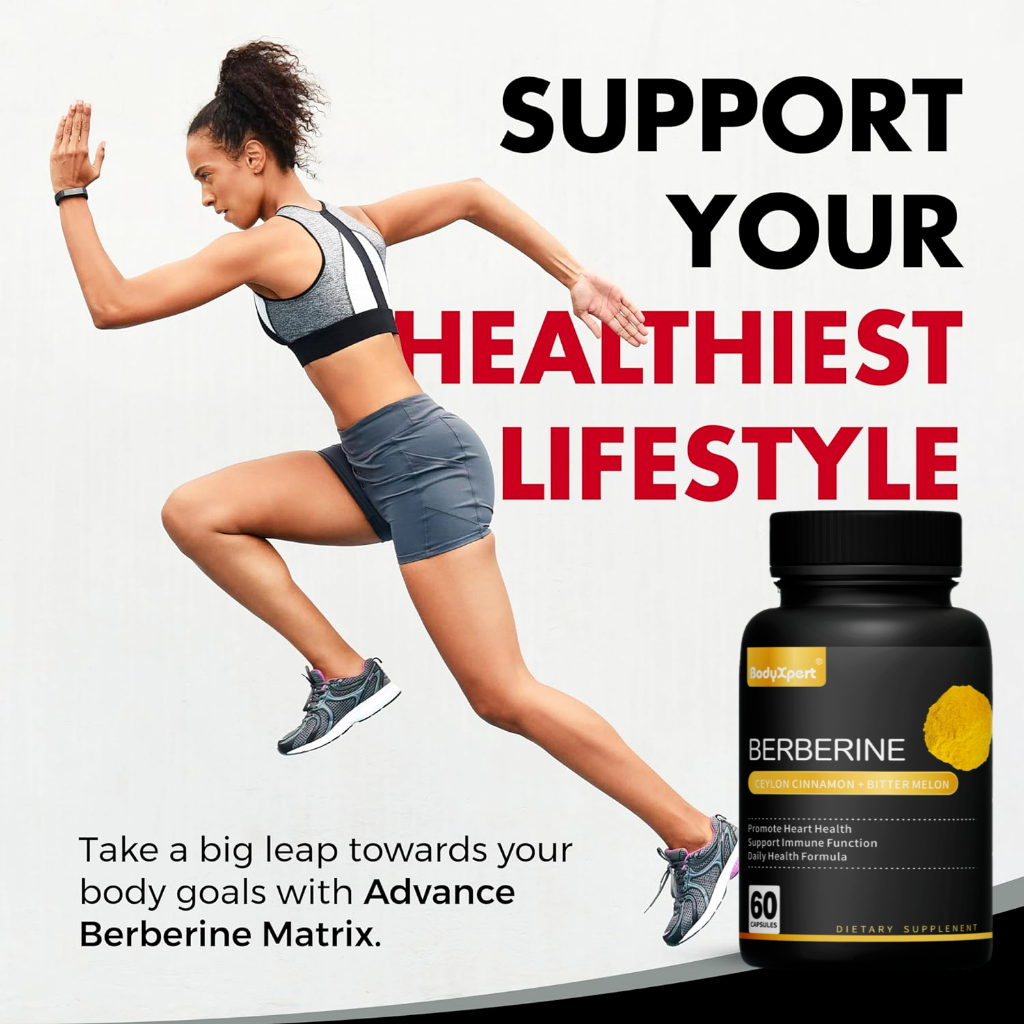 Image showcasing Berberine Supplement, Heart Support, Blood Sugar Regulators, Improved ...