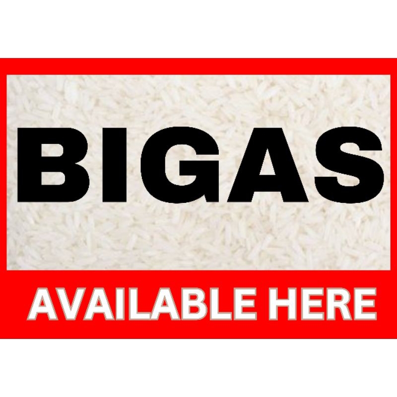Rice Available, Bigas Available Here Signage Laminated A4 Size | Shopee ...