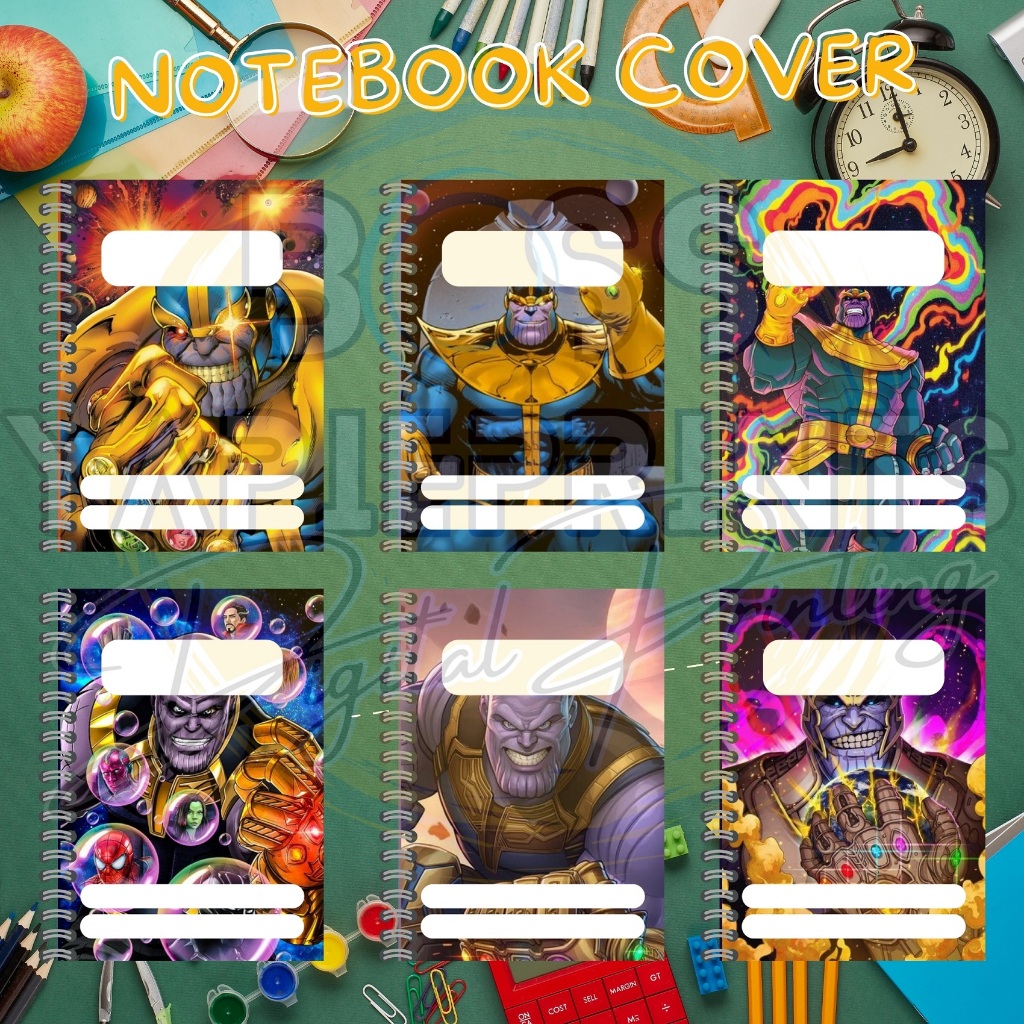 MARVEL HEROES TRENDING DESIGN FOR PERSONALIZED NOTEBOOK COVER WITH NAME ...