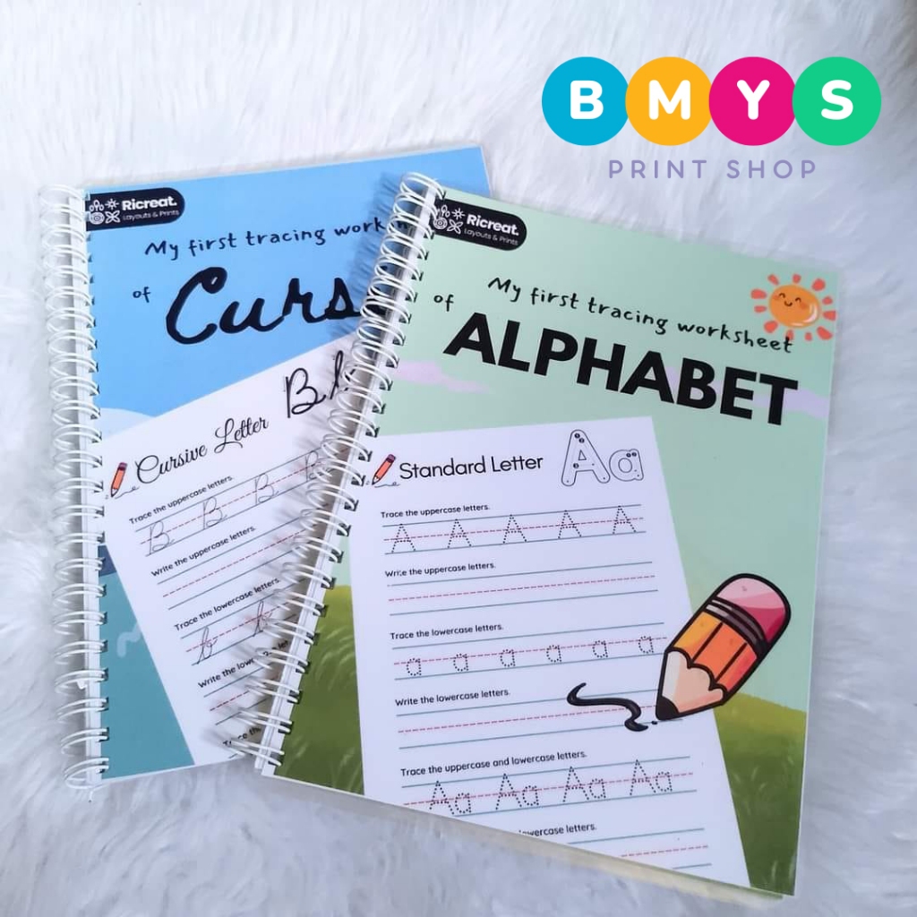 Letter Tracing Notepad (Standard and Cursive) | Shopee Philippines