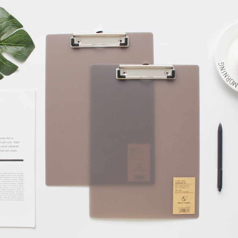 Plastic Translucent Clipboard Minimalist Memo Clip Board Writing Sheet ...