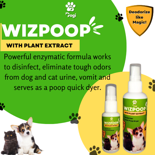 [VETKLIX] WIZPOOP with PLANT EXTRACT/ DEODORIZER /QUICK POOP DRYER