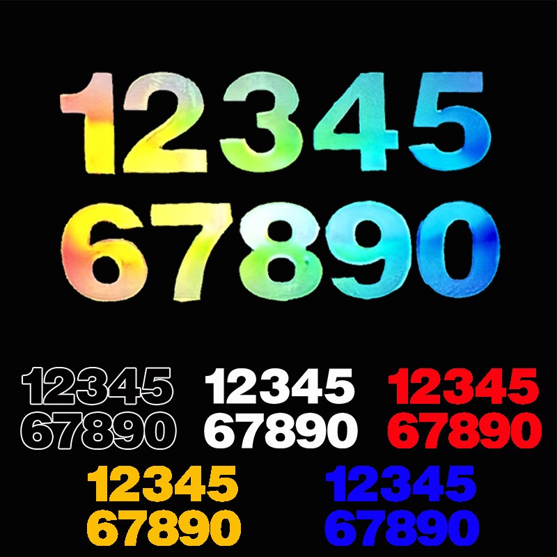 10pcs/set numbers Waterproof diy Car Stickers Motorcycle Decorative ...