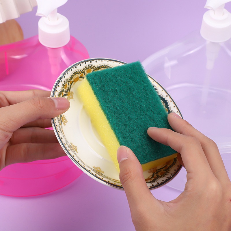Dishwashing Liquid Soap Container Kitchen Liquid Pump with Sponge ...