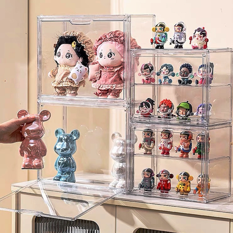 3 Layers Acrylic Display Case Transparent Boxes Storage Organizer ...